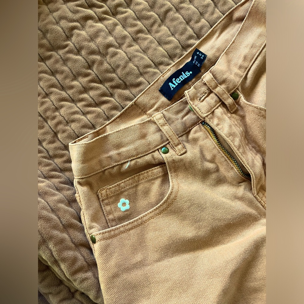 AFENDS faded orange shorts